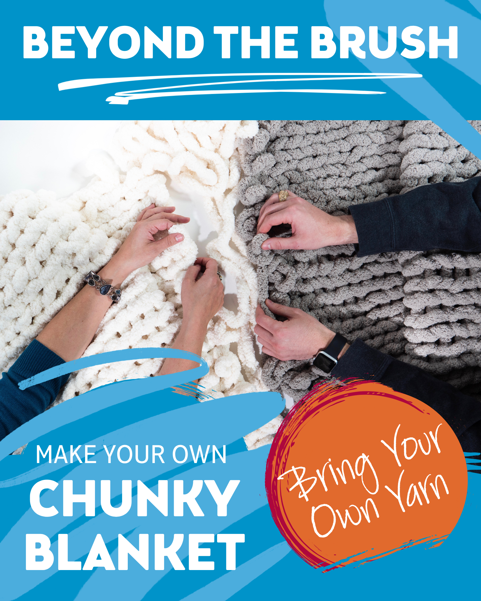 Chunky Knit Blanket - Bring Your Own Yarn